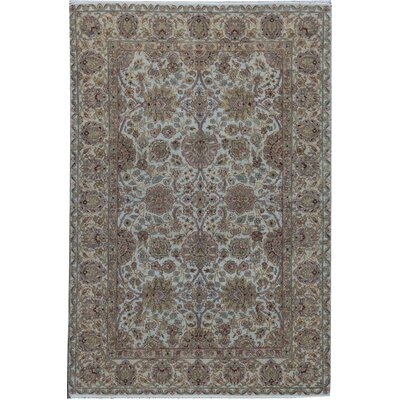 One-of-a-Kind Mountain King Hand-Knotted Blue/Brown 6'1" x 9'2" Wool Area Rug - Image 0