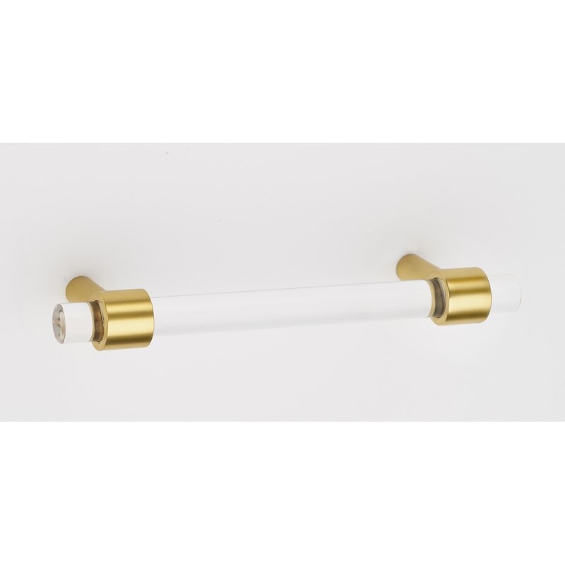 Alno Inc Acrylic 3" Center to Center Bar Pull Finish: Polished Brass not Lacquered - Image 0