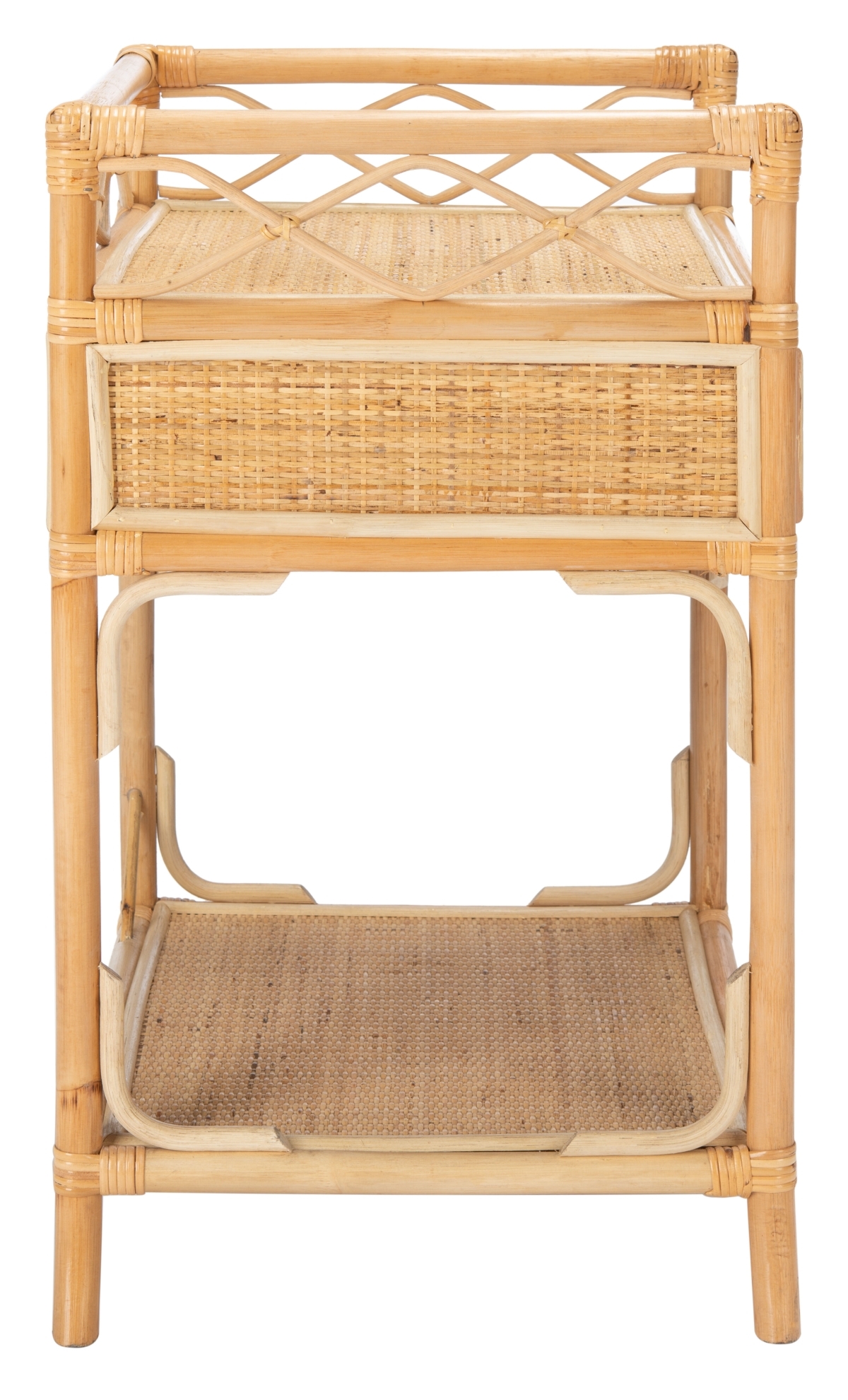 Rumi 1 Drawer 1 Shelf Nightstand - Natural - Safavieh - Image 5