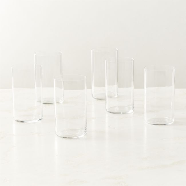 Boaz Clear Cooler Glasses Set of 6 - Image 0