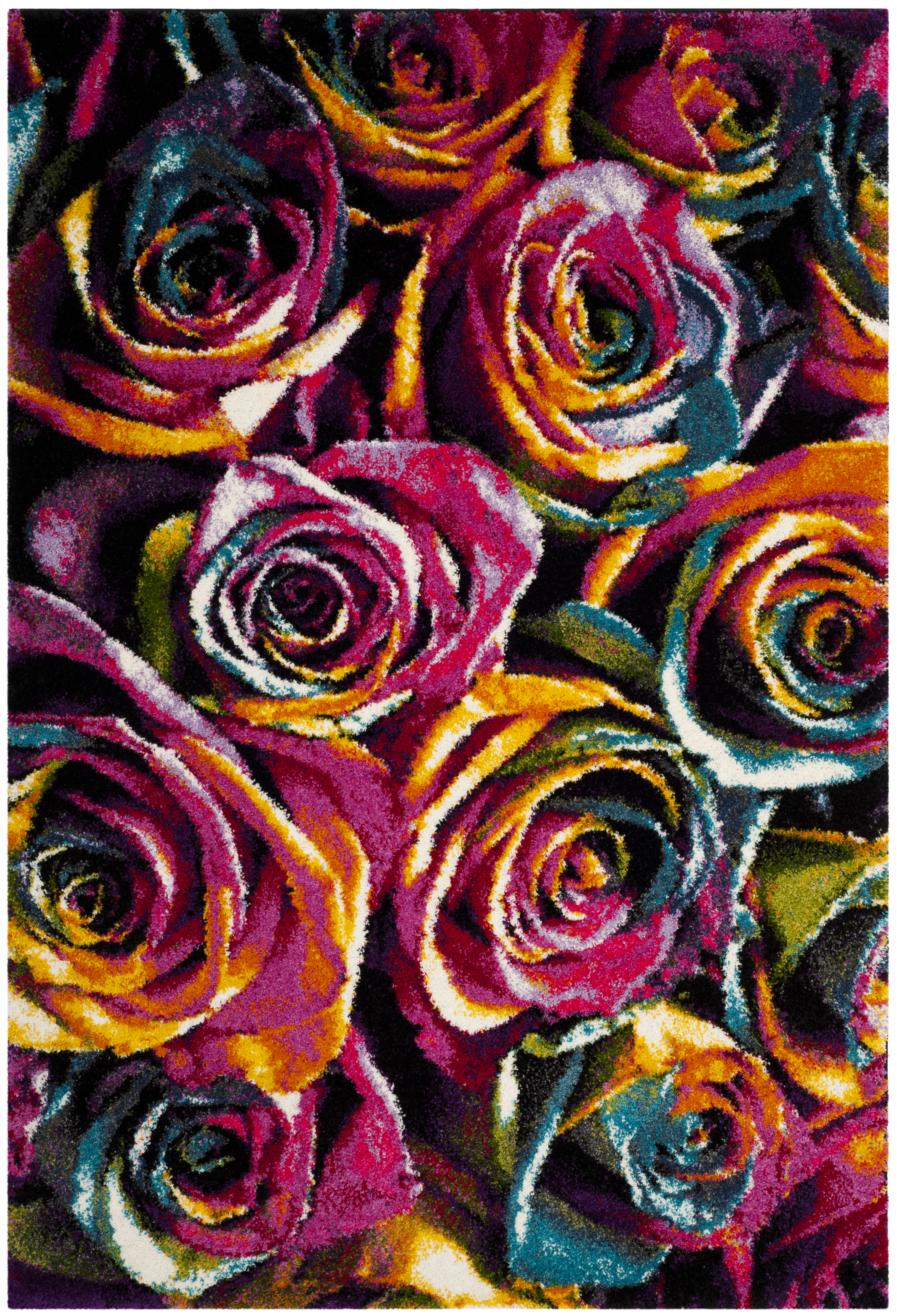Arlo Home Woven Area Rug, FSG366B, Fuchsia/Multi,  5' 1" X 7' 6" - Image 0
