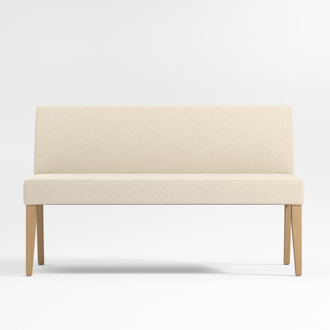 Lowe Ivory Grey Dining Banquette Bench - Image 0