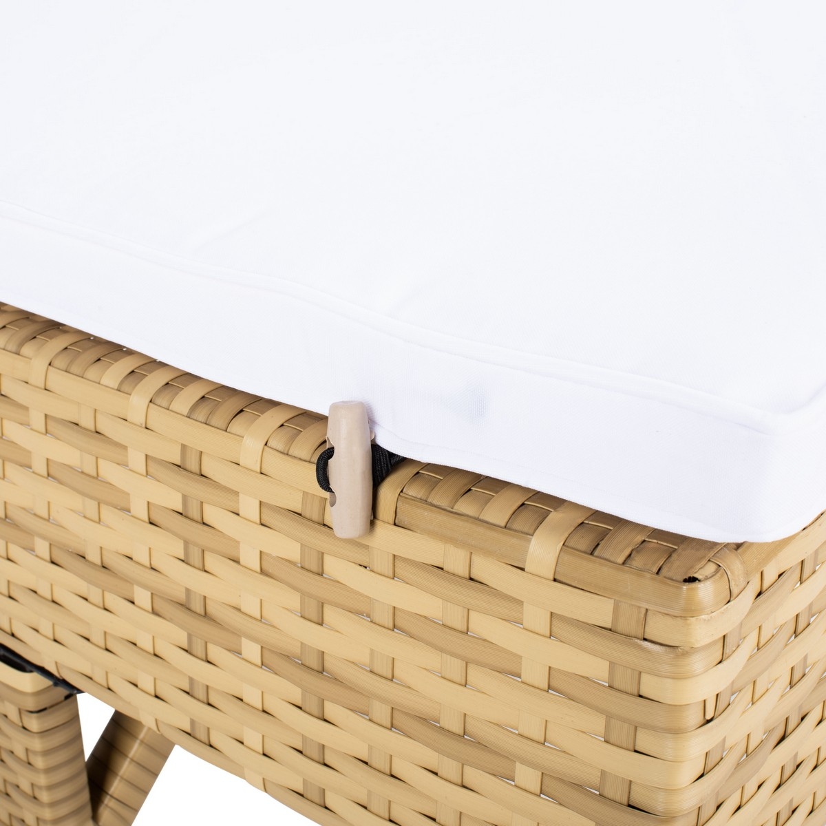 Cam Sunlounger - Natural/White - Safavieh - Image 4