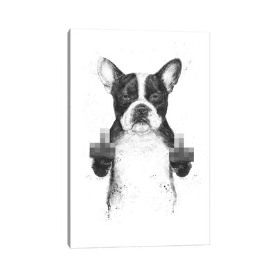 Censored Dog by Balazs Solti - Gallery-Wrapped Canvas Giclée - Image 0