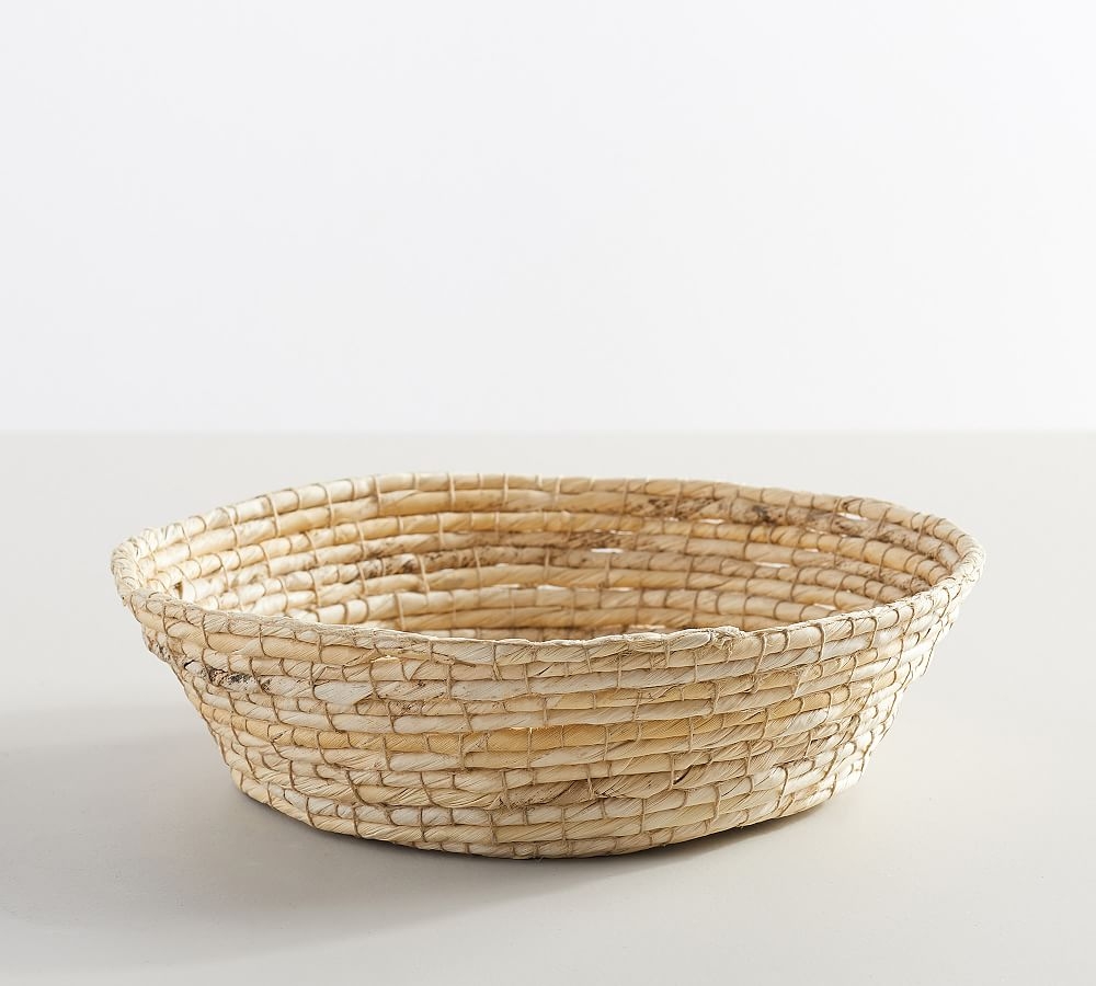 Wynne Coil Woven Abaca Fruit Basket - Light Natural - Image 0