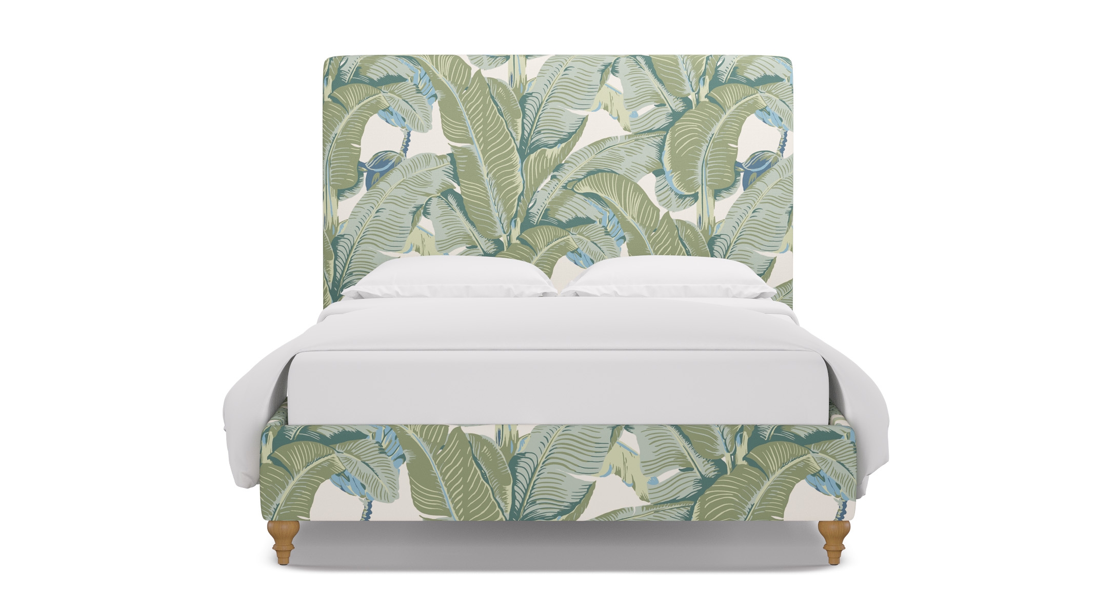 Classic Bed, Pistachio Martinique®, Natural Traditional Turned Leg, Queen - Image 0