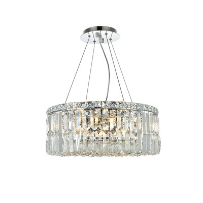 Langer 12 - Light Unique / Statement Geometric Chandelier with Crystal Accents - Image 0
