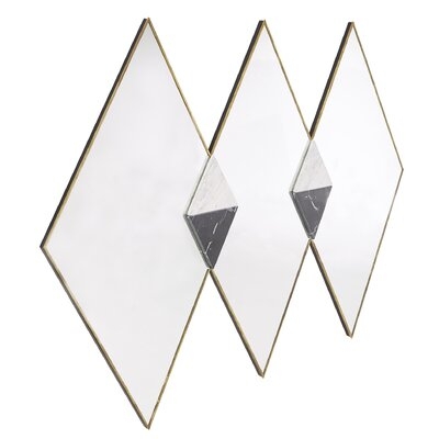 Heimann Triple Diamond Modern Frameless Accent Mirror - Image 0