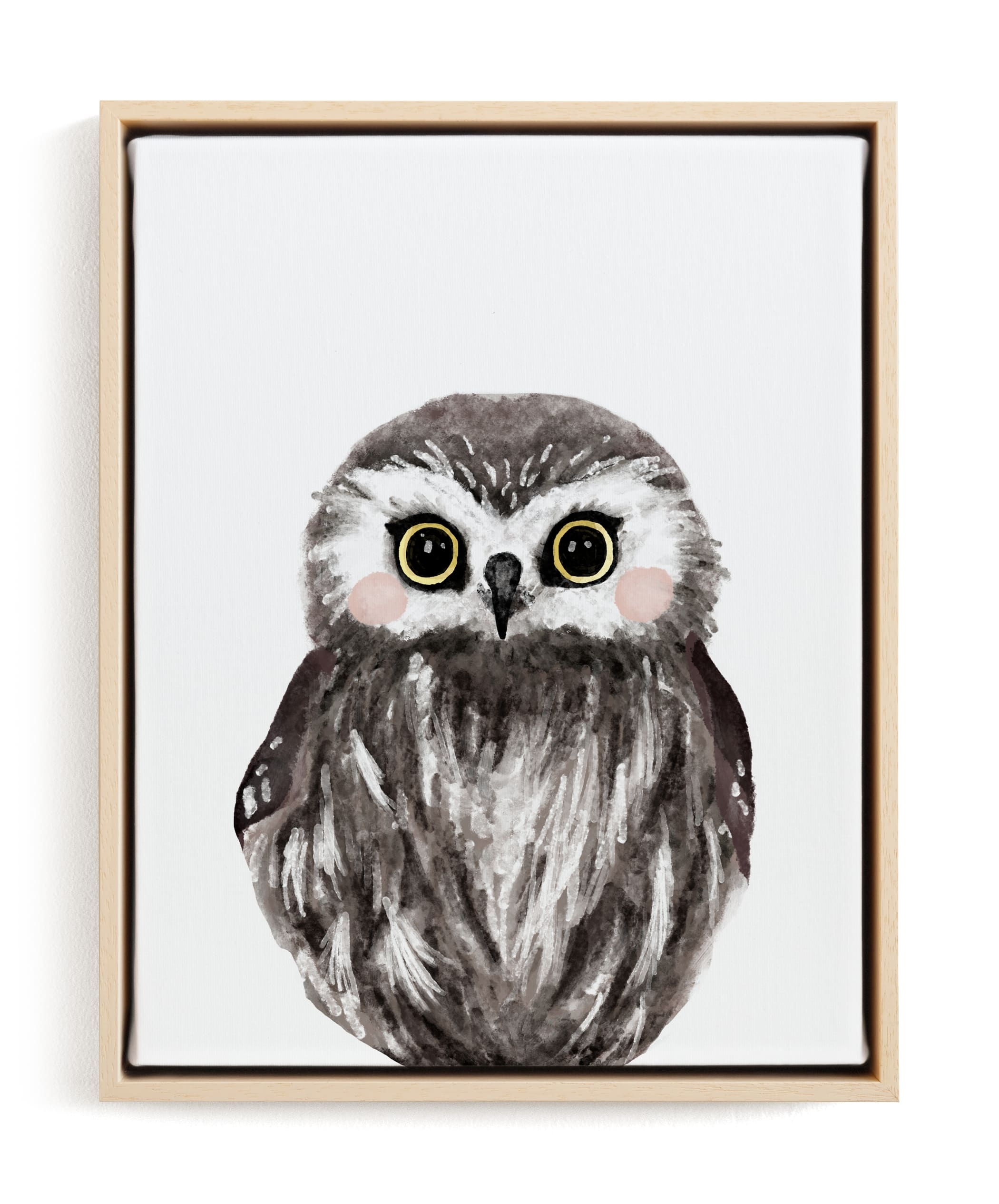 Baby Animal Owl Children's Art Print - Image 0