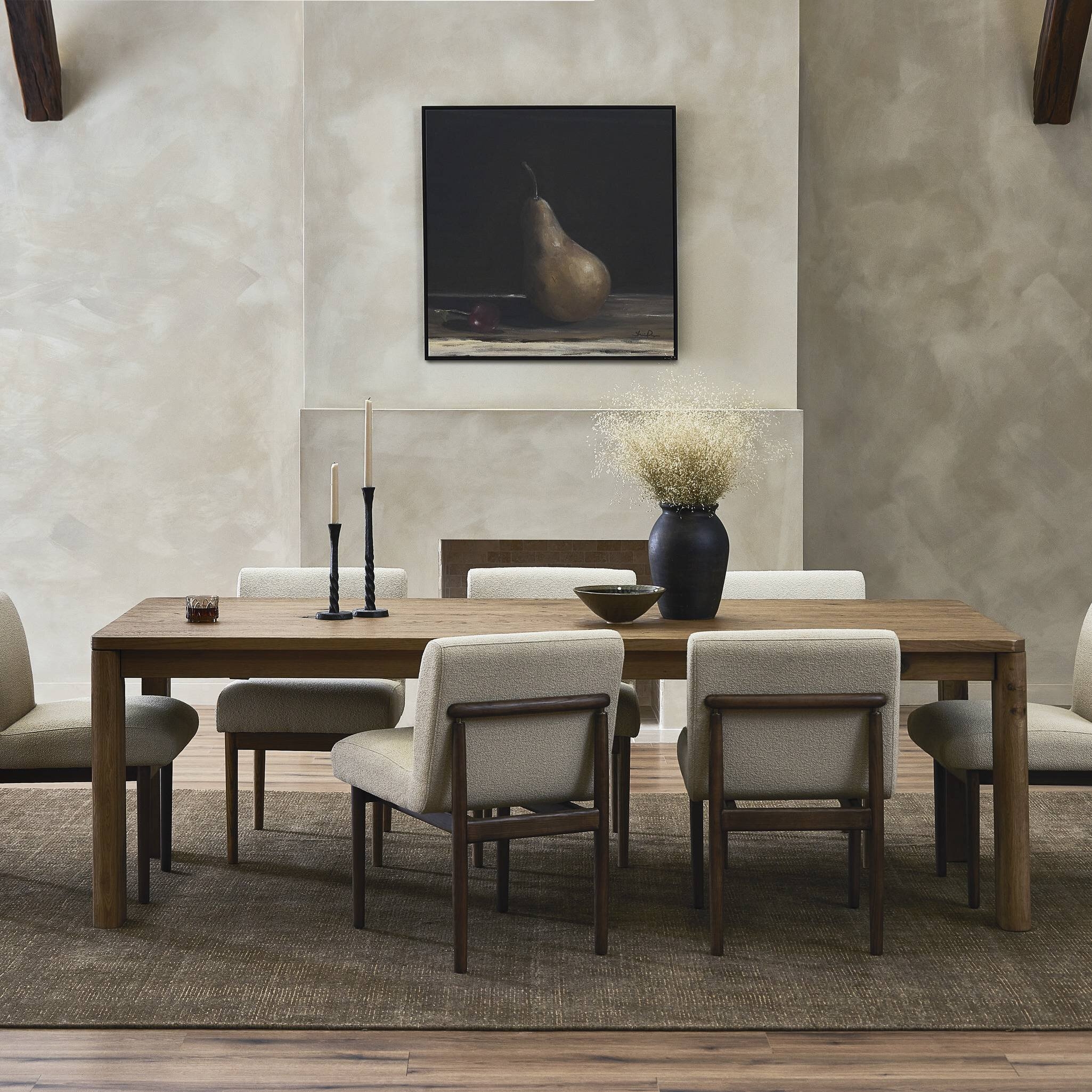 Noeline Double Extension Dining Table - Resawn Worn Oak - Image 13