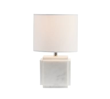 Amara Marble Table Lamp, Small, White - Image 0