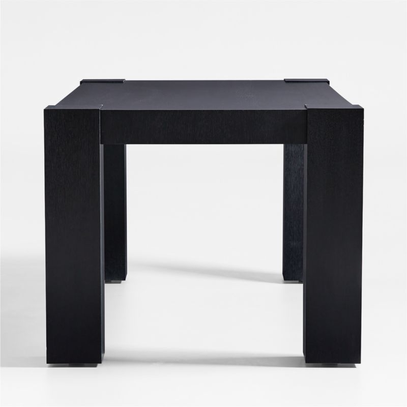 Sobro 86" Black Wood Dining Table - Image 2