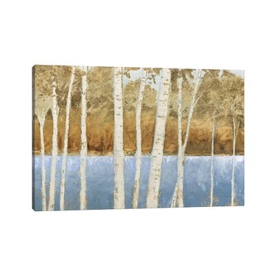 Lakeside Birches by James Wiens - Wrapped Canvas Painting - Image 0