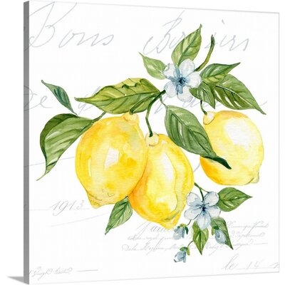 Lemon Squeeze II Canvas Wall Art - Image 0