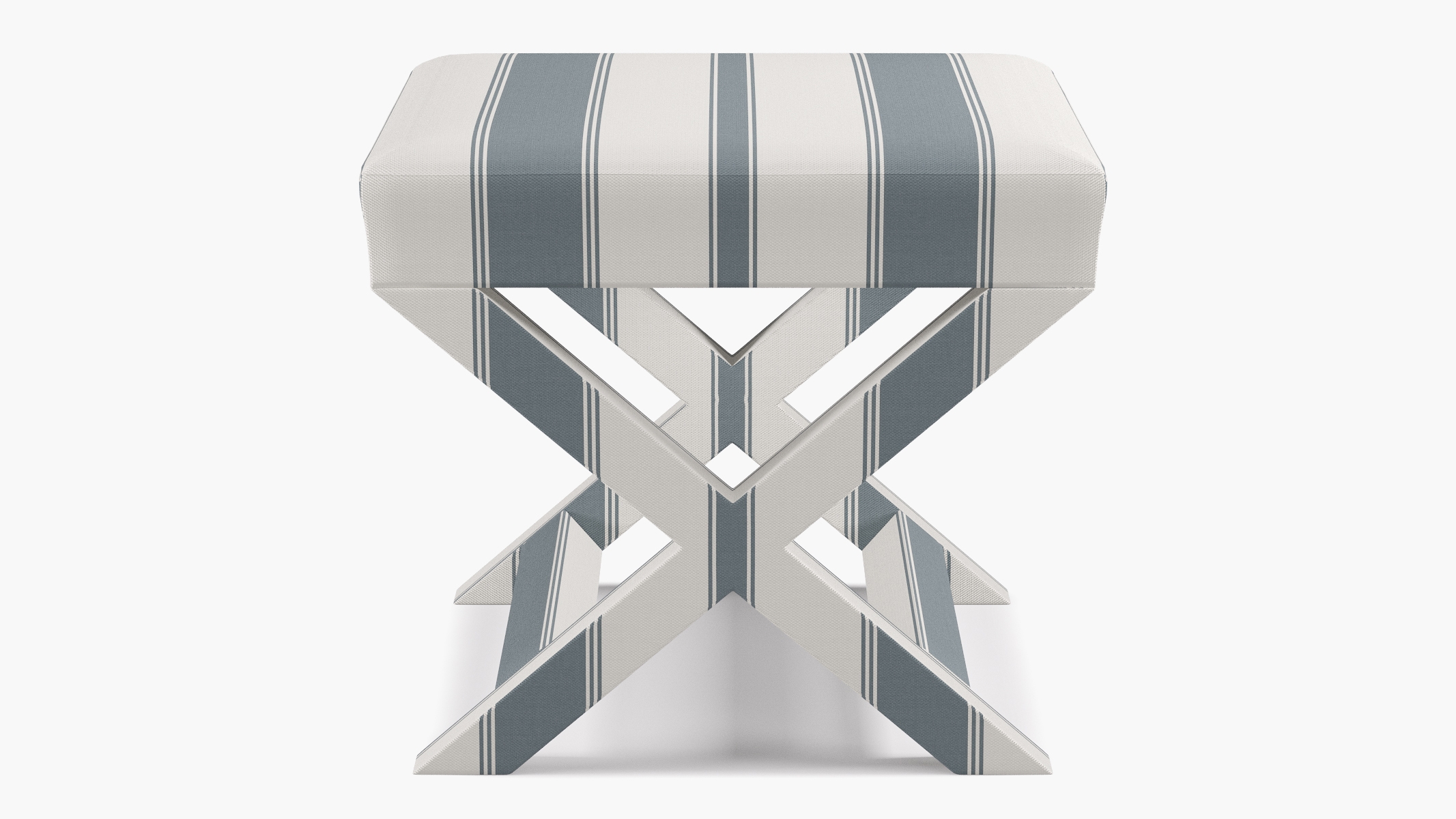 X Bench, French Blue Clarence Stripe - Image 0