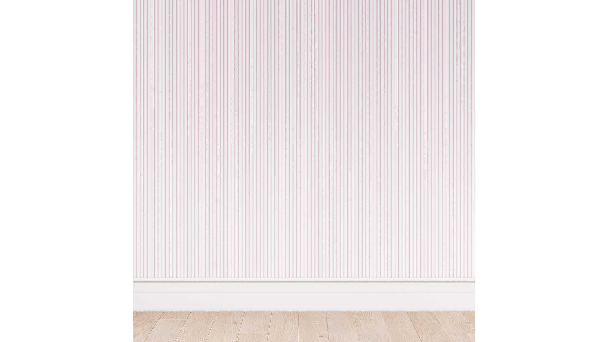 Peel and Stick Wallpaper Roll, Pink Classic Ticking Stripe - Image 0