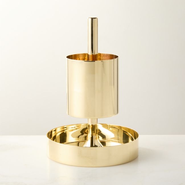 Hierarchy Unlacquered Brass Tiered Catchall Set by Bill Curry - Image 0