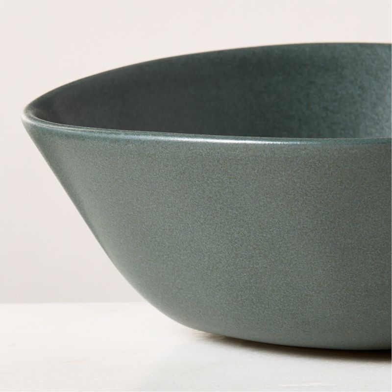 Selene Green Stoneware Soup Bowl - Image 3