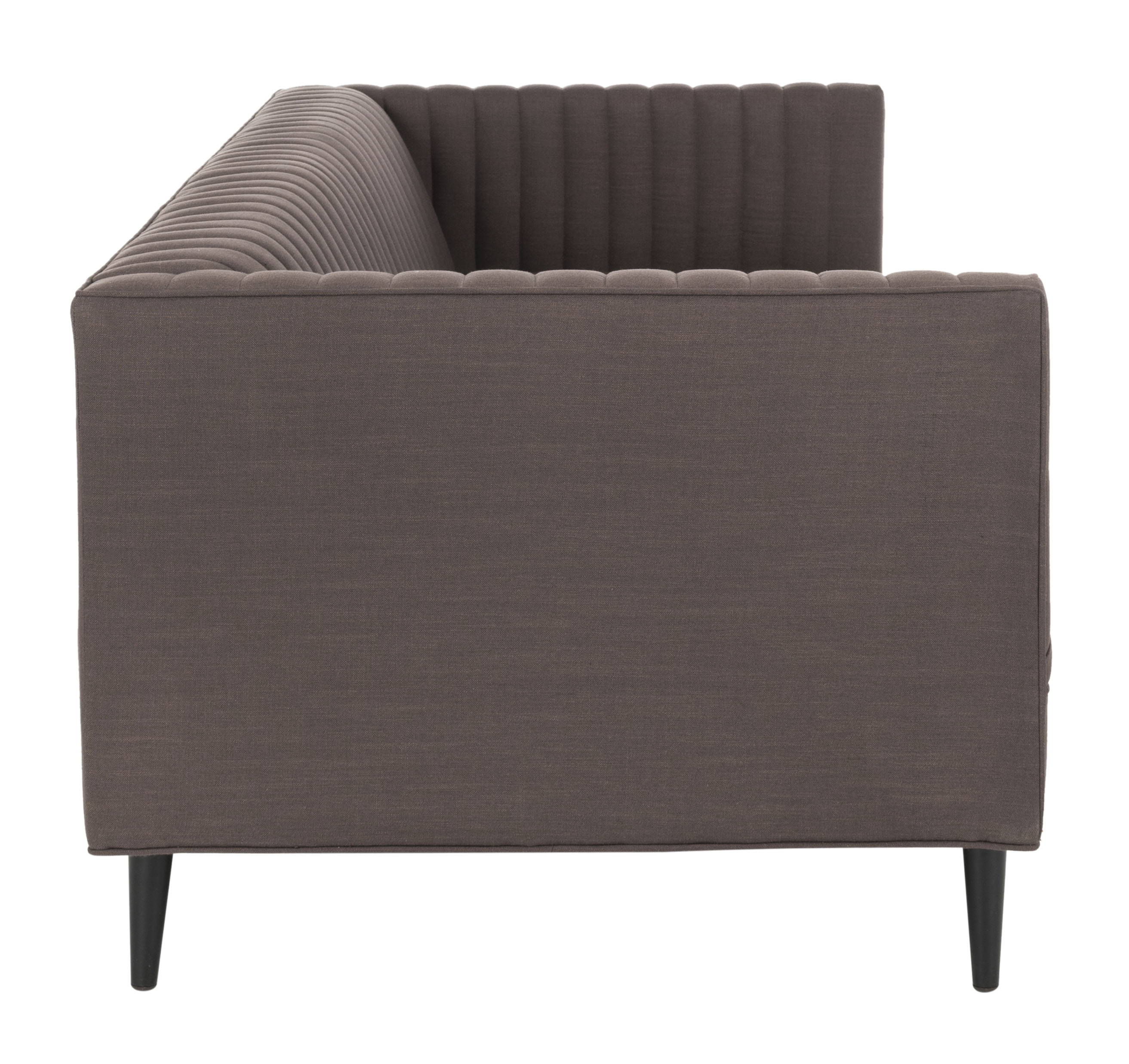 Carmina Channeled Linen Sofa - Brown - Arlo Home - Image 3