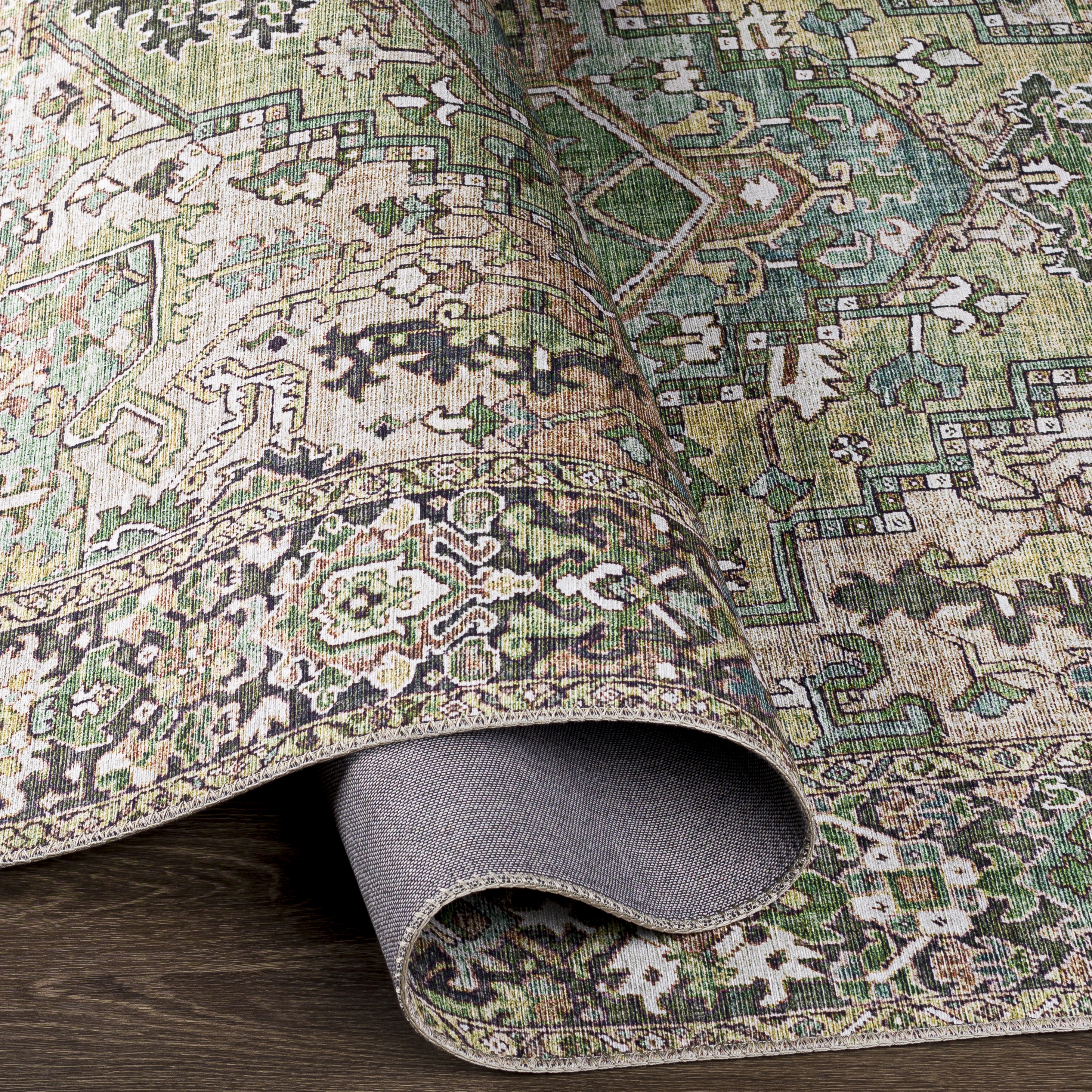 Iris Beige Indoor 3'6" x 5'6" Machine Woven Rug - Image 4