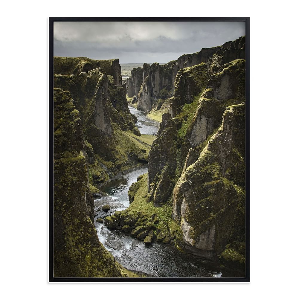 Icelandic Canyon Framed Art by Minted(R), Black, 30"x40" - Image 0