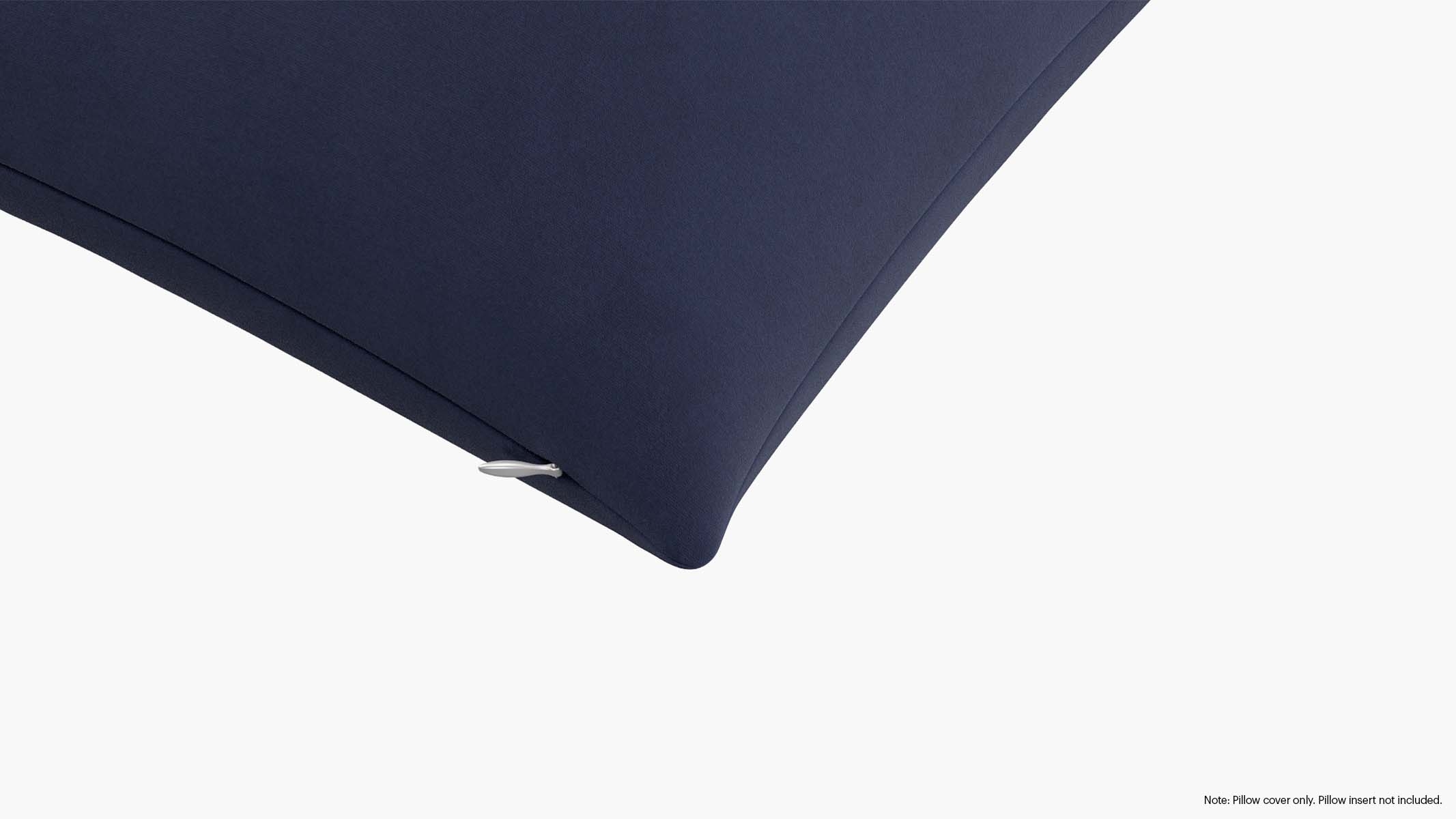 Throw Pillow Cover 20", Navy Classic Velvet, 20" x 20" - Image 1