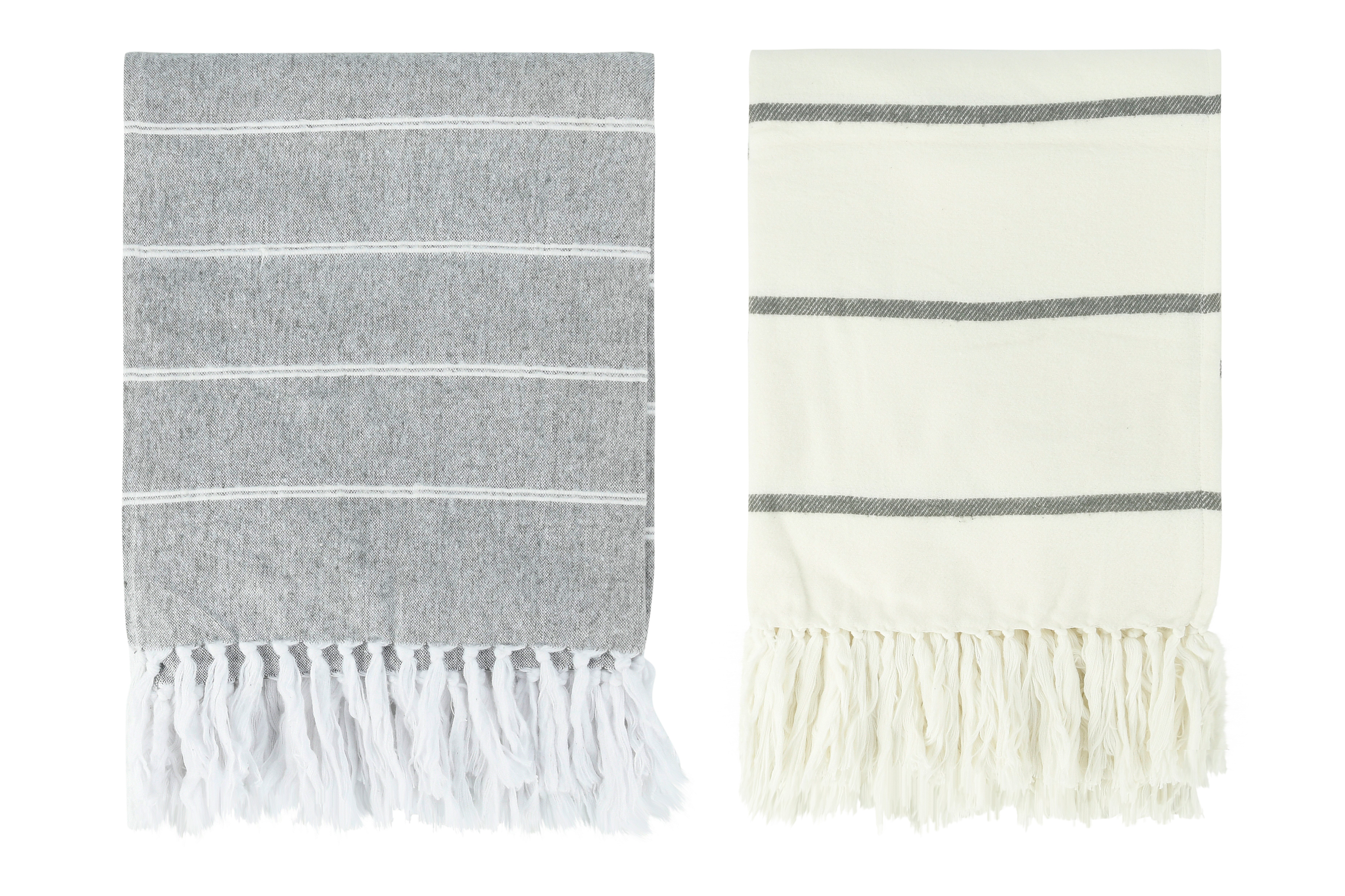 Lind Brushed Cotton Throw, Set of 2 Colors - Image 0