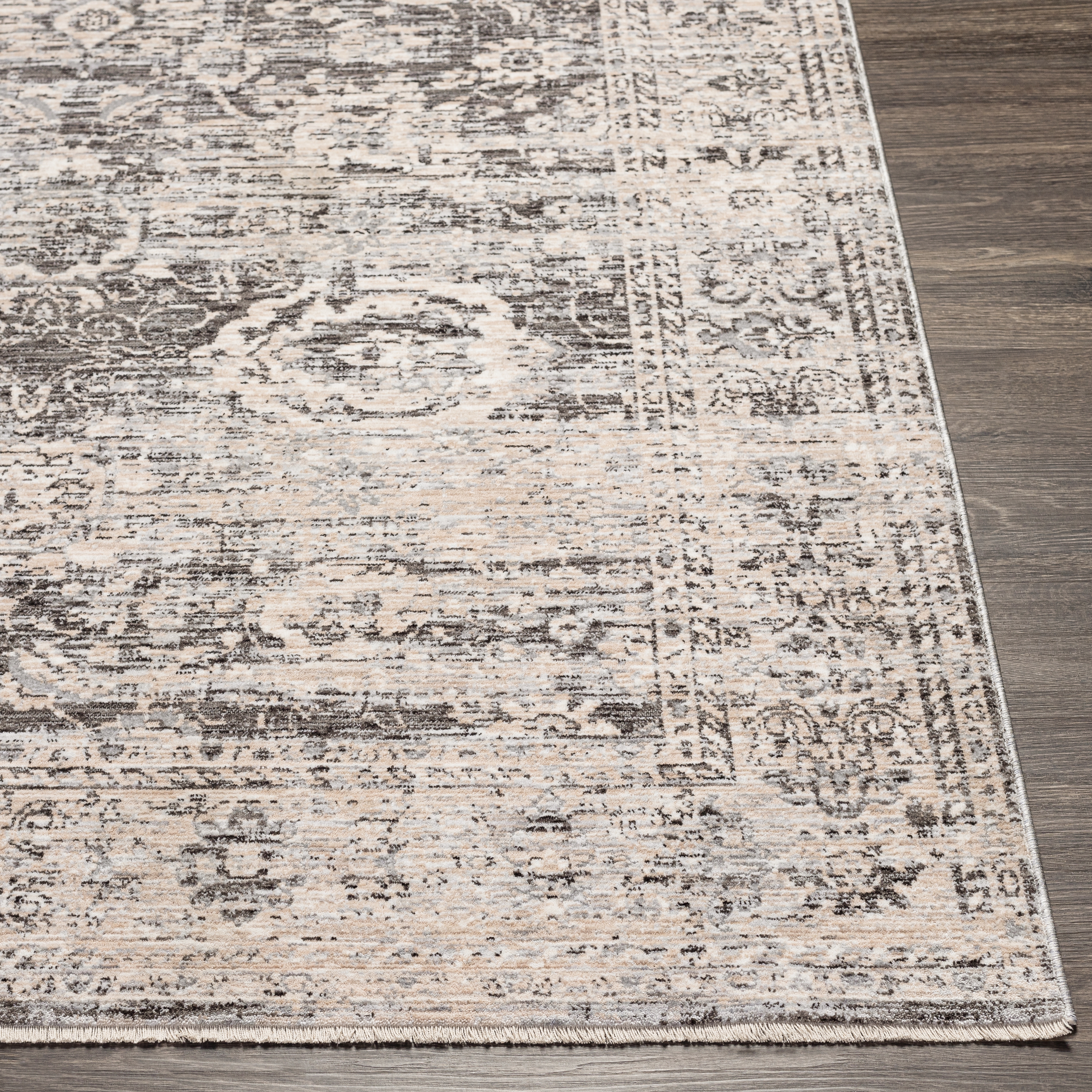 Presidential Beige Indoor 2' x 3'3" Machine Woven Rug - Image 1
