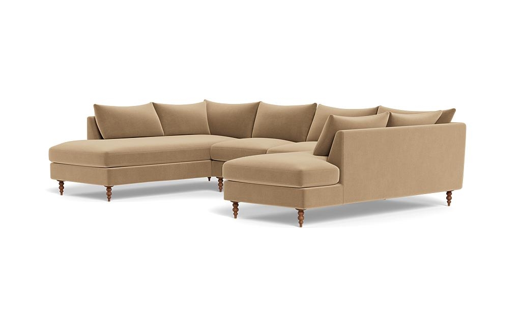 Sloan 3-Piece U-Bumper Sectional - Image 2