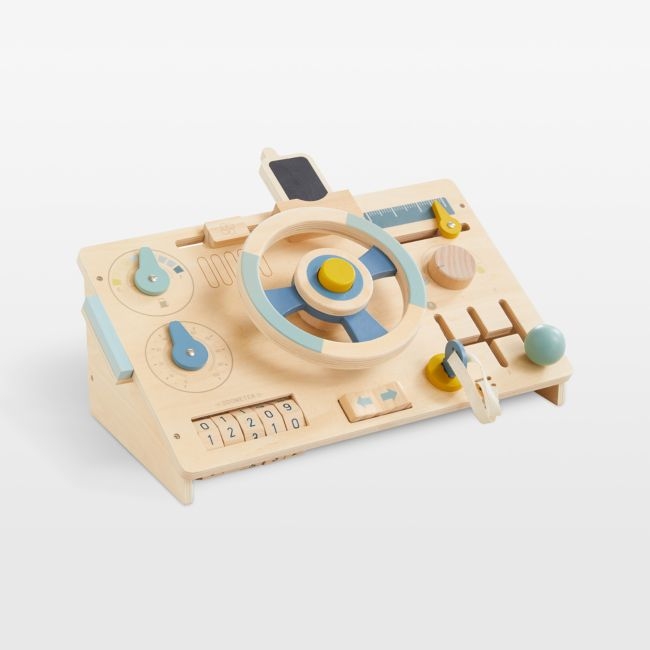 Wonder & Wise by Asweets Wooden Beep Beep Toddler Busy Board - Image 0