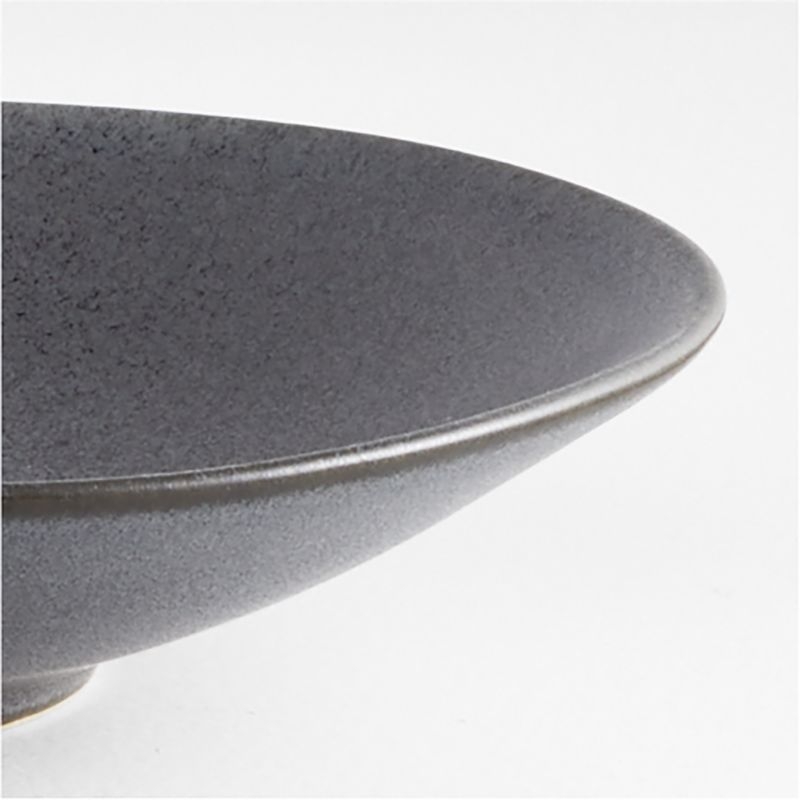 Craft Charcoal Grey Stoneware Appetizer Plates, Set of 8 - Image 2