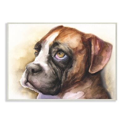Boxer Puppy Dog Eyes Adorable Pet Portrait - Image 0