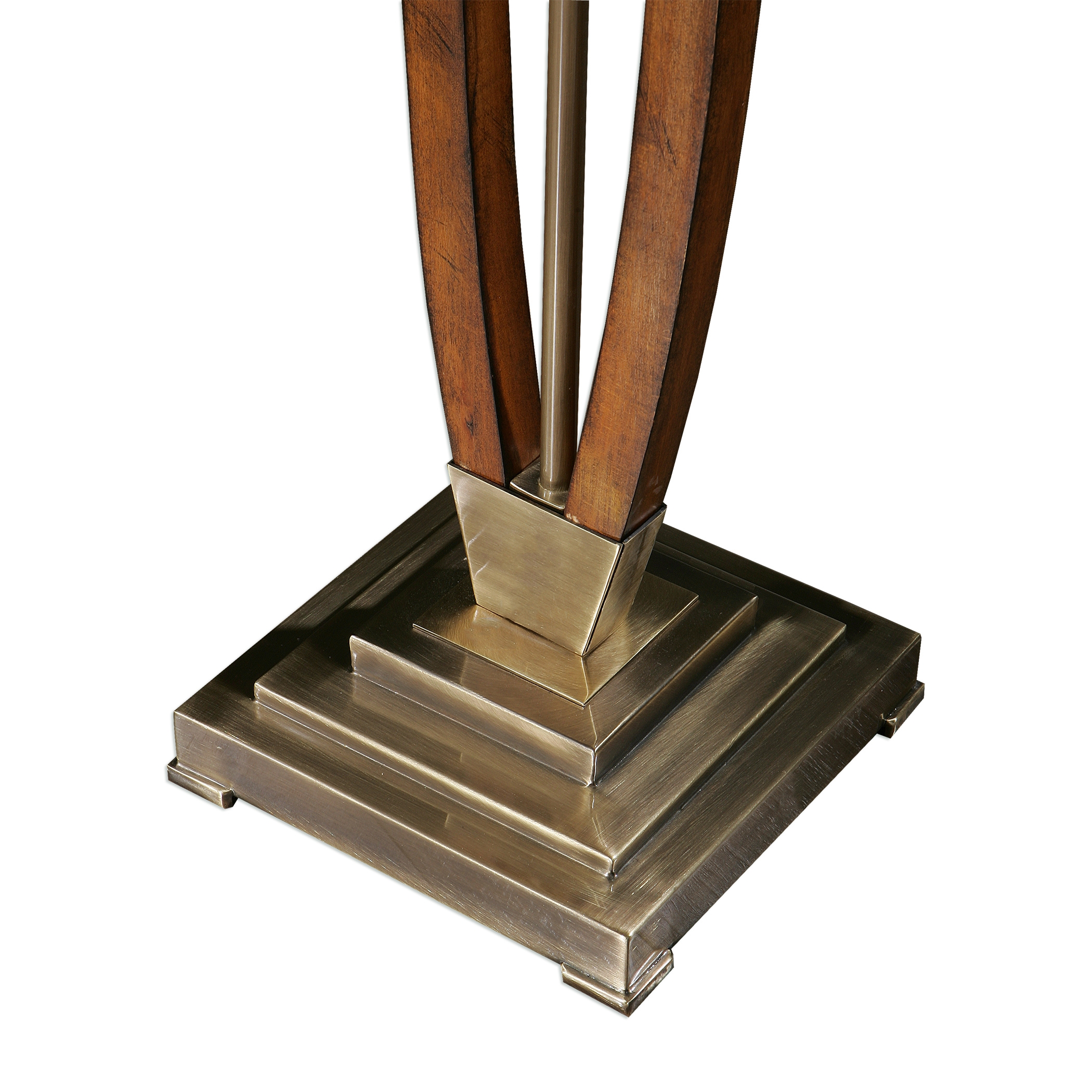 Boydton Burnished Wood Floor Lamp - Image 3