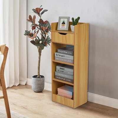 Simpleness Floor Bay Window Shelf Creative Bookshelf Bookcase Free Combination - Image 0
