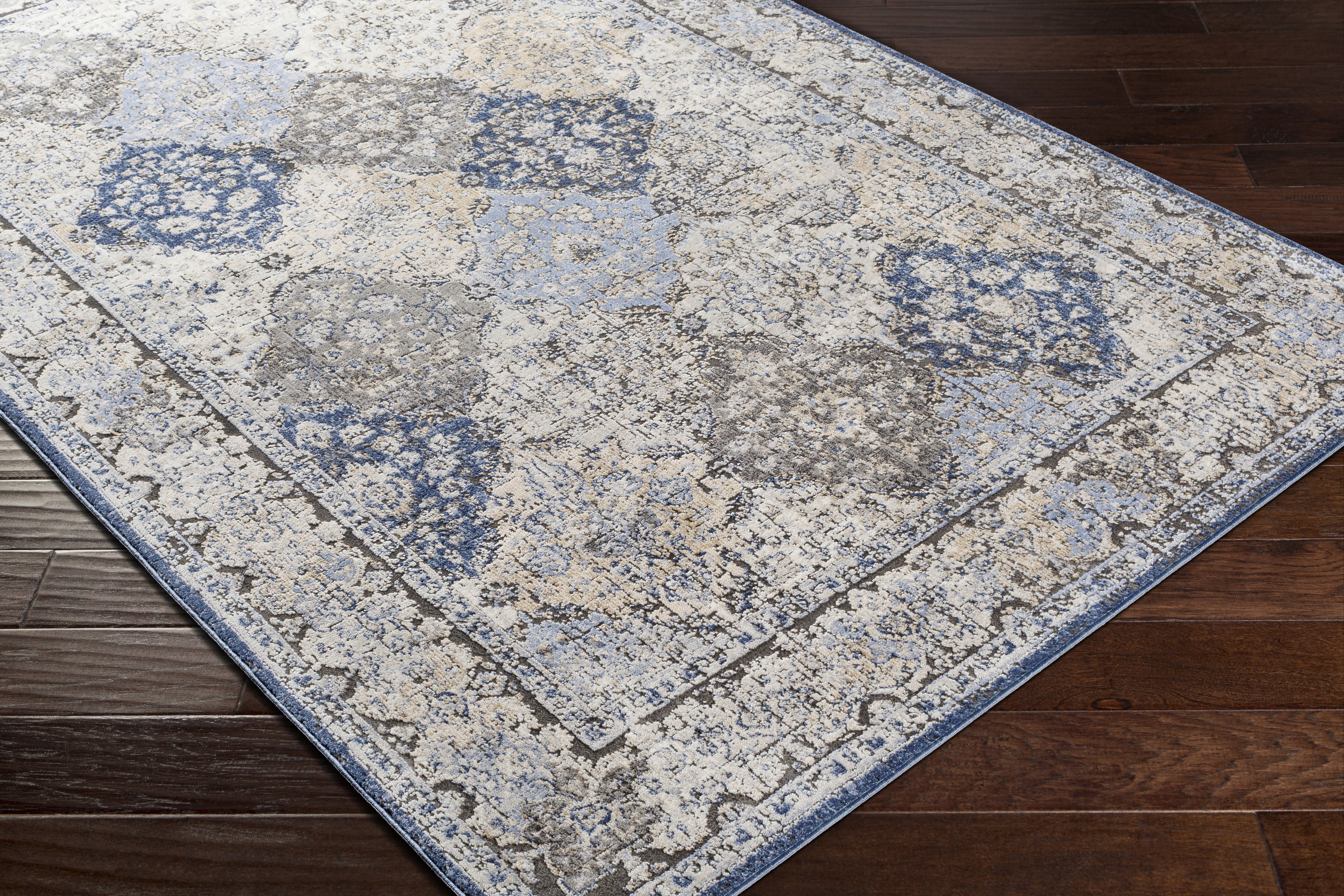 Porto White Indoor 2' x 2'11" Machine Woven Rug - Image 6