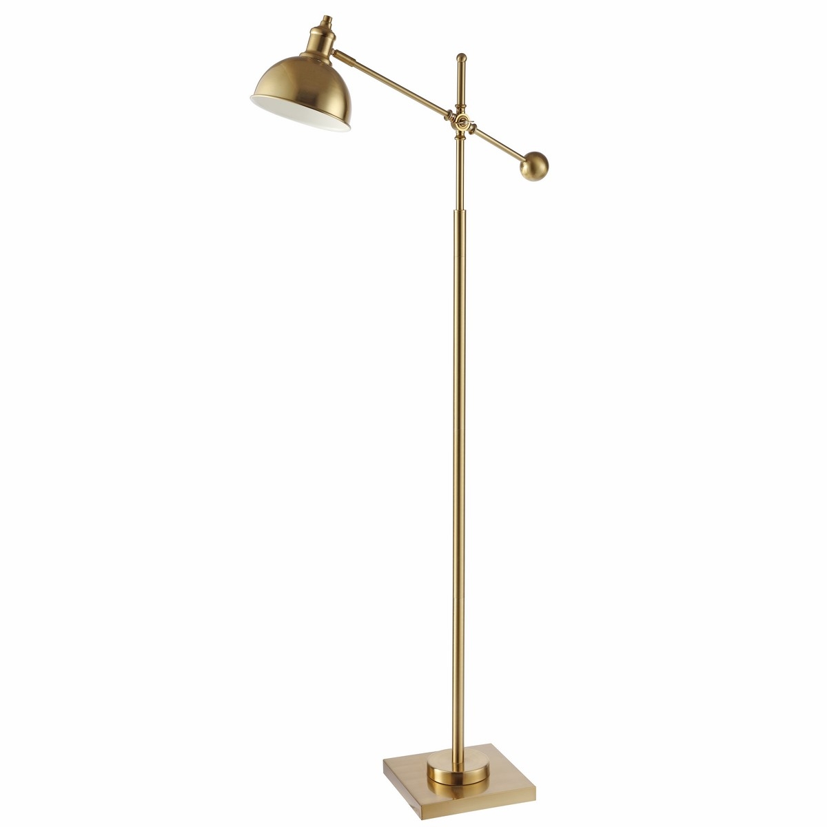 Dagen Floor Lamp - Brass - Safavieh - Image 0