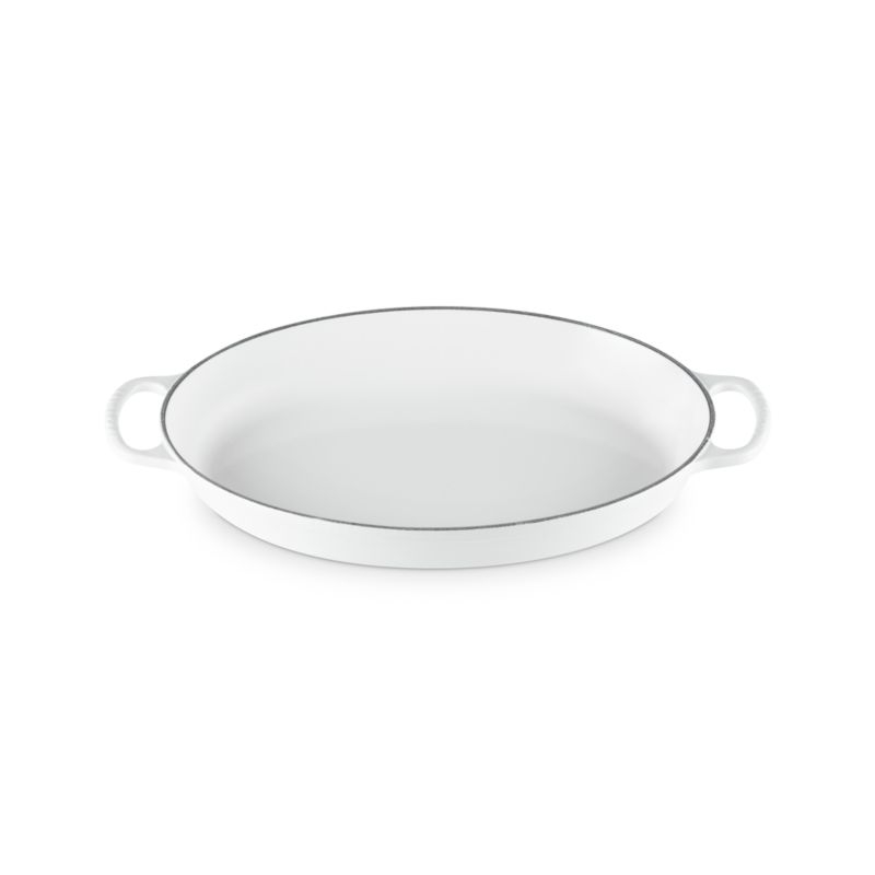 Le Creuset ® Signature 3-Qt. White Enameled Cast Iron Oval Baker - Image 2
