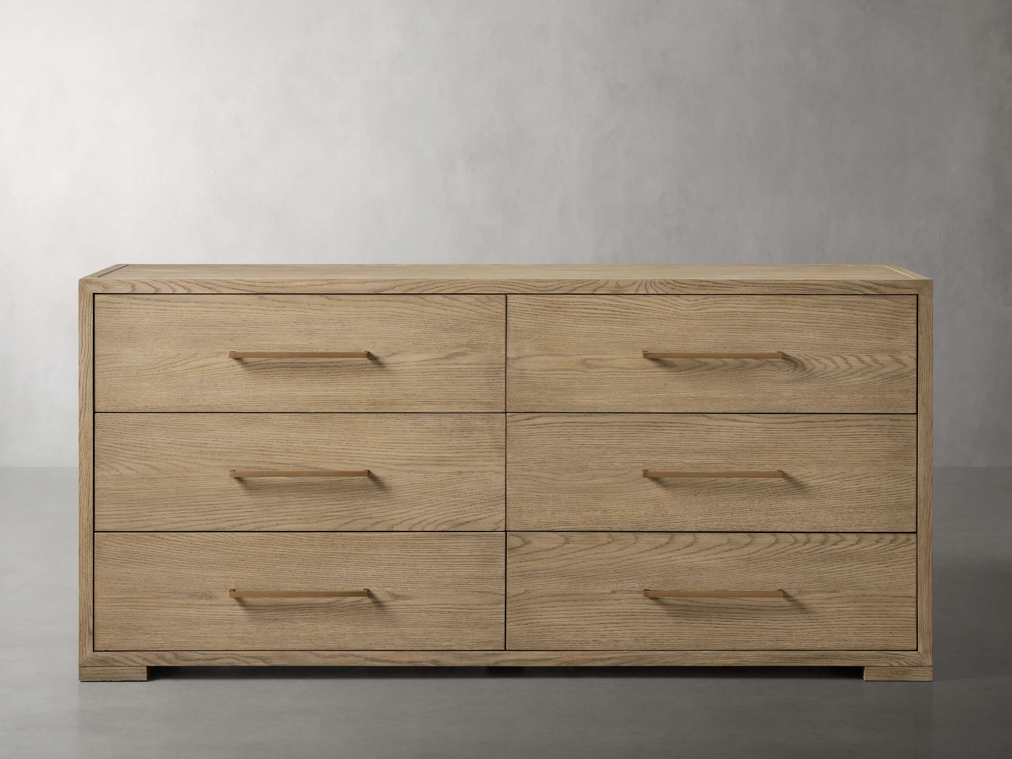 Darwyn Six-Drawer Dresser in Wood Natural  Fawn - Image 0