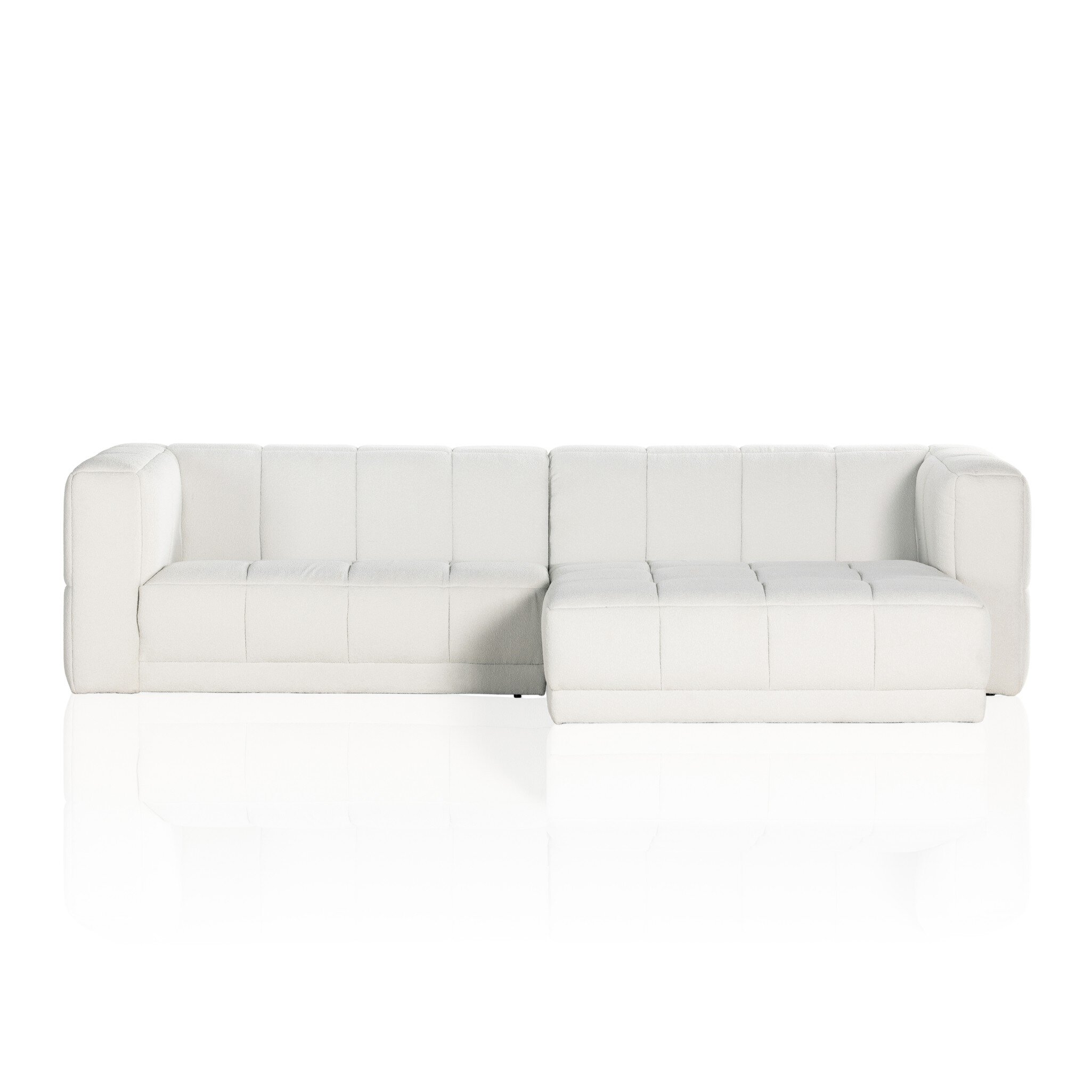 Tavi 2-Piece Sectional - FIQA Boucle Natural - Image 0
