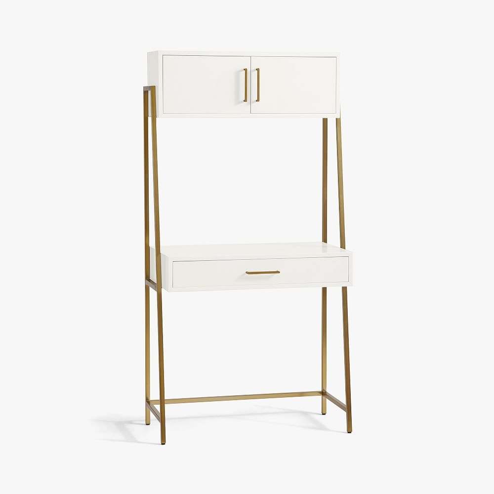 Blaire Wall Desk, Simply White - Image 0