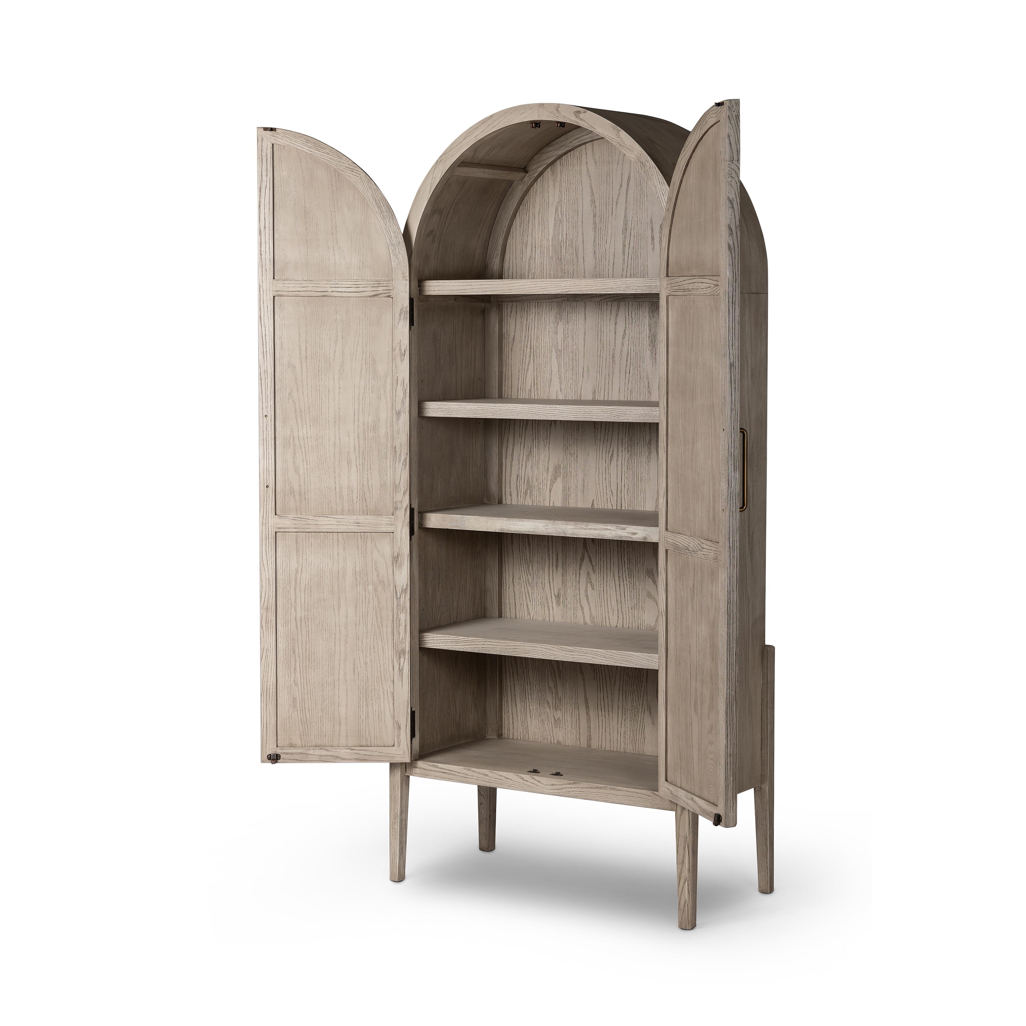 Tolle Panel Door Cabinet-Rstic Wht - Image 3