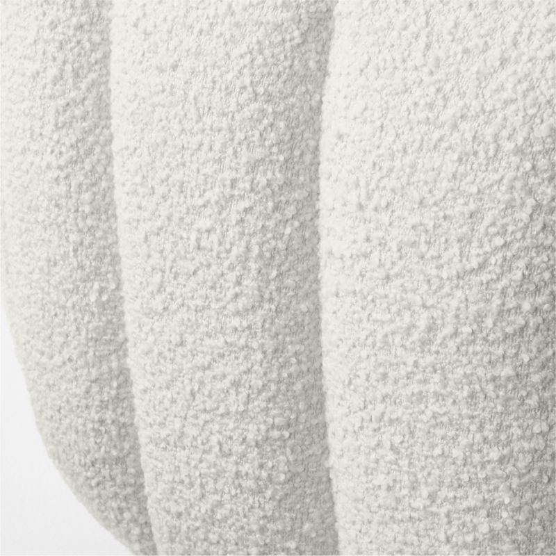Fitz 98" Channeled White Boucle Sofa - Image 5