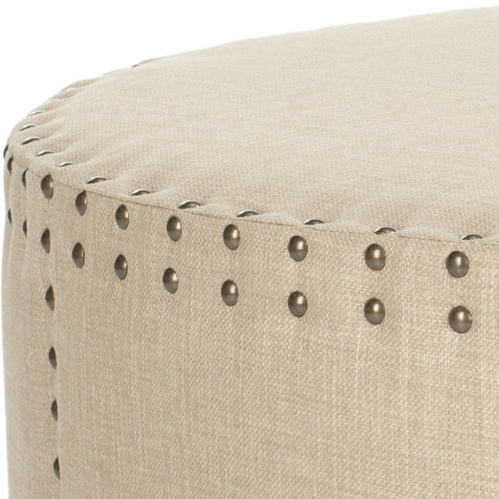 Sherri Ottoman - Beige - Safavieh - Image 2