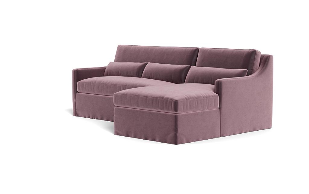 Ella Slipcovered 3-Seat Right Chaise Sectional - Image 2