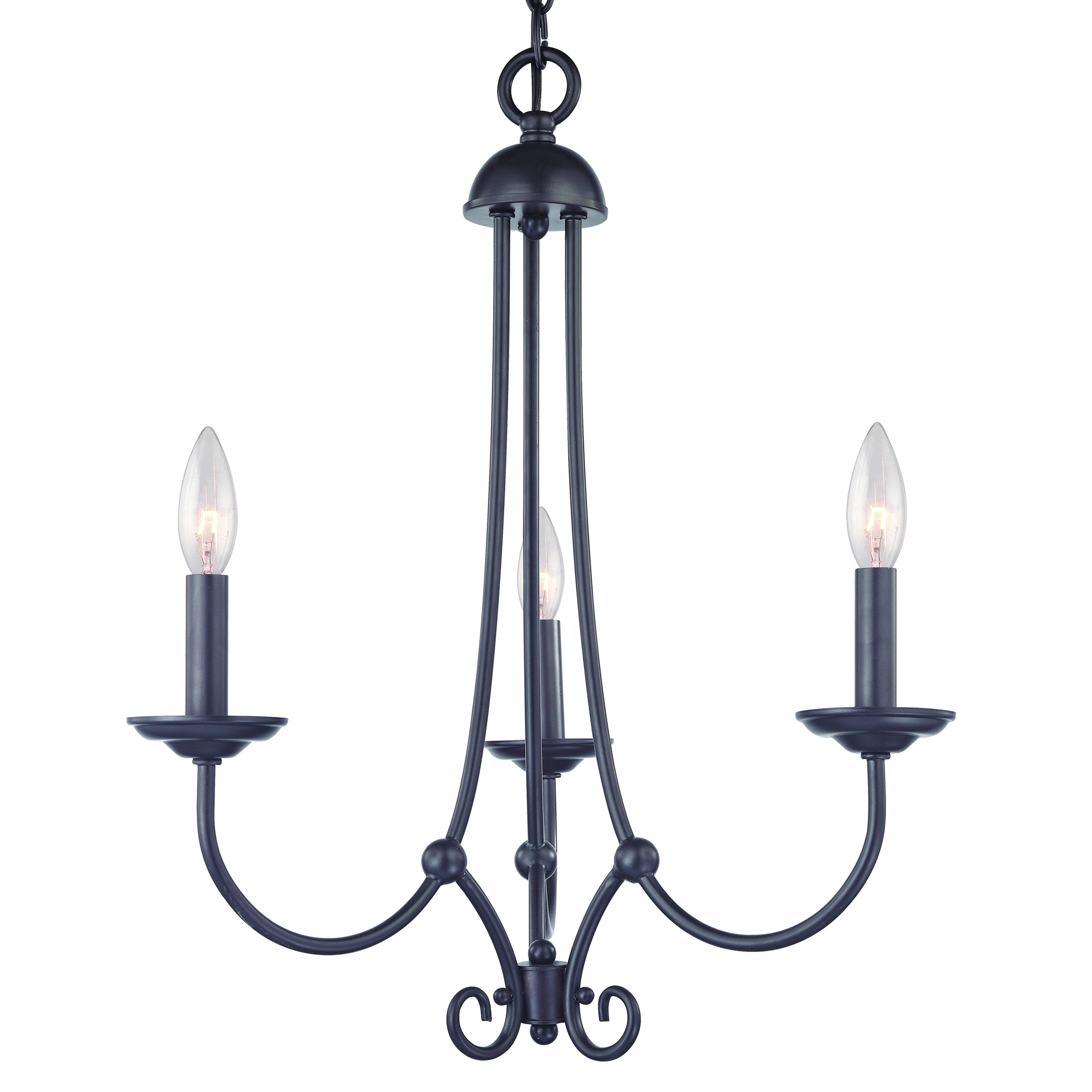 Williamsport 20'' Wide 3-Light Chandelier - Oil Rubbed Bronze - Image 3