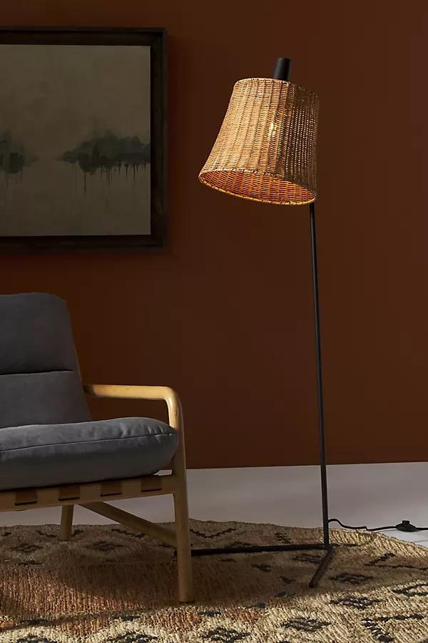 Abra Rattan Floor Lamp - Image 0