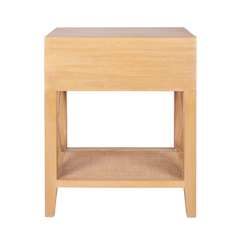 Keira Rattan End Table with Storage - Image 8