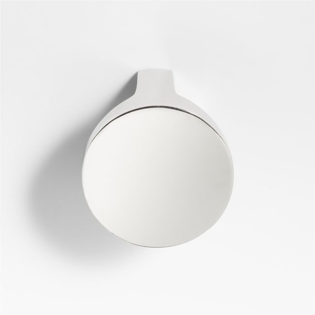 Flat Round Polished Chrome Cabinet Knob - Image 0