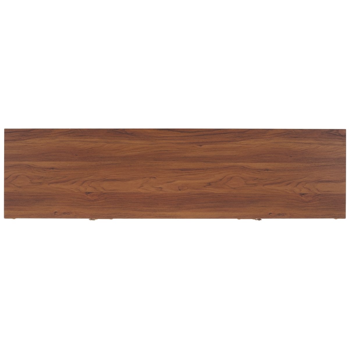Galio 2 Door 2 Shelf Media Stand - Walnut / Gold - Safavieh - Image 6