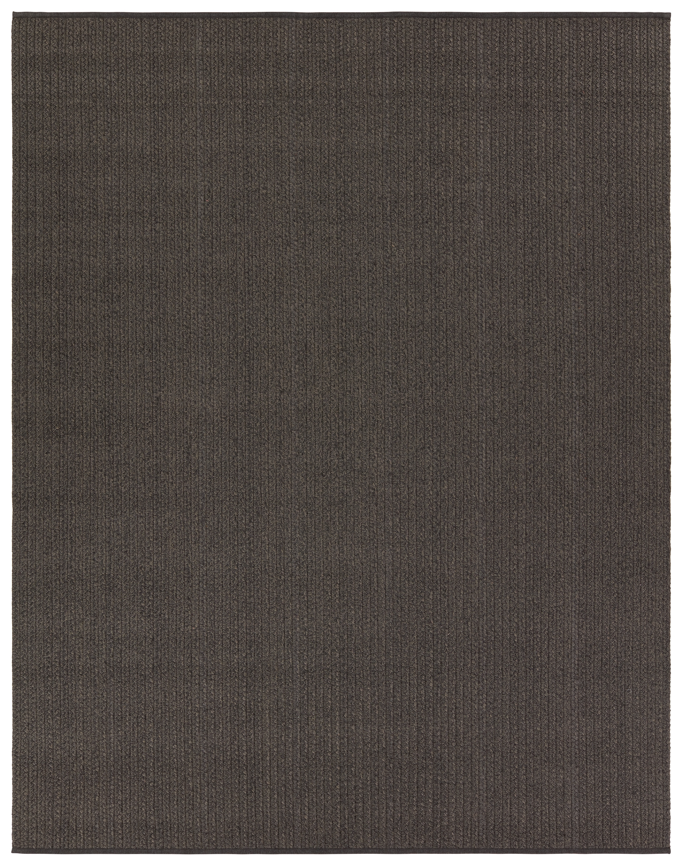 Iver Handmade Indoor/Outdoor Solid Dark Gray Area Rug (8'10"X11'9") - Image 0